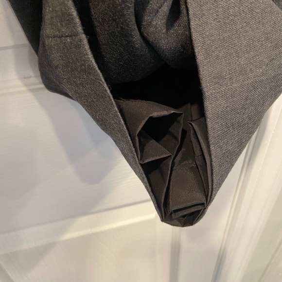 L.L. Bean Size 14 Gray Pleated Front Zip Up Wool Lined Dress Pants Trousers - Picture 5 of 12